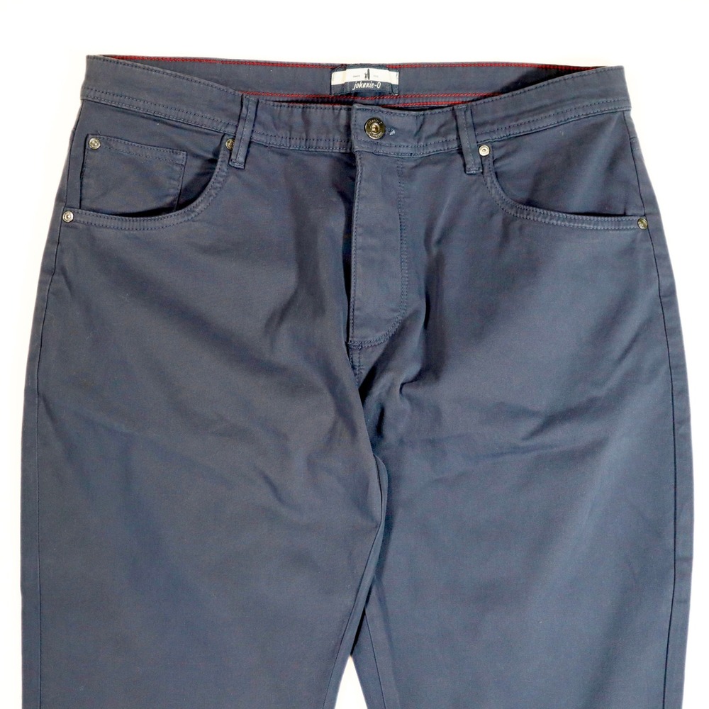 Johnnie-O Carmel Pants Mens 35x32 Dark Navy Blue Straight Leg 5-Pocket Casual Go - Picture 3 of 12